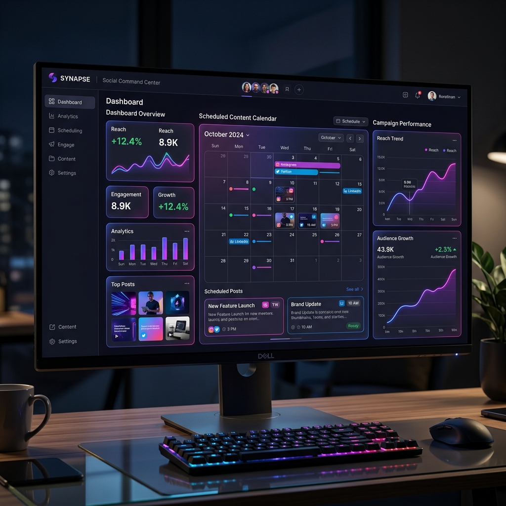 SocialManager Dashboard Paneli